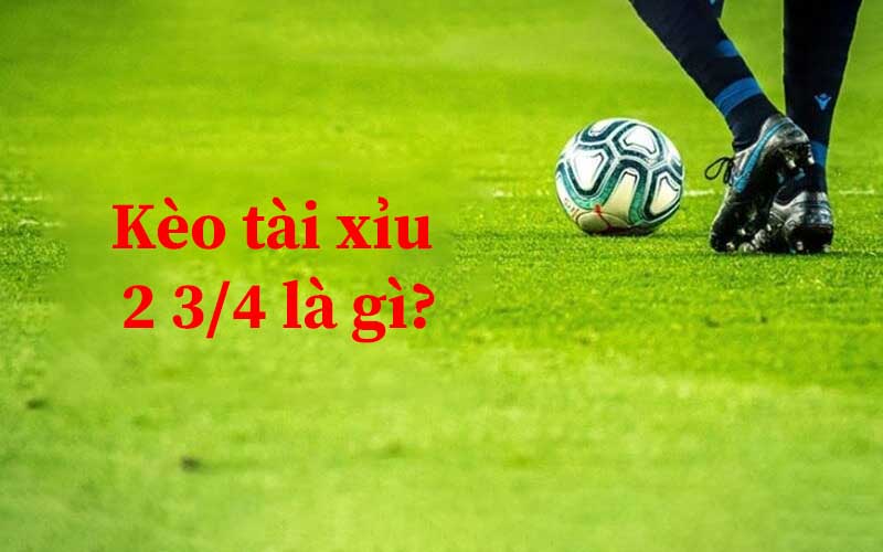Tổng quan về kèo cược chấp tài xỉu 2 3/4